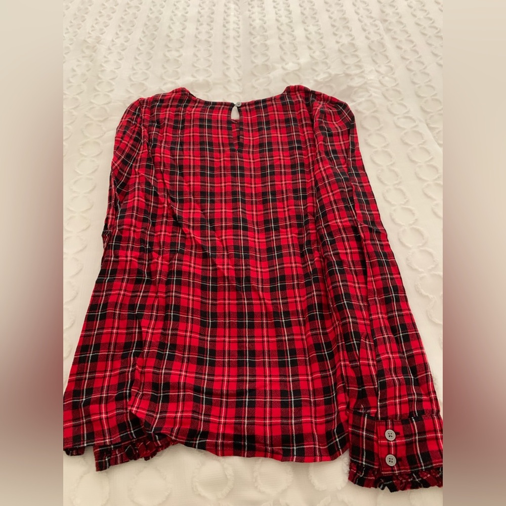 Loft plaid top. - Picture 2 of 4